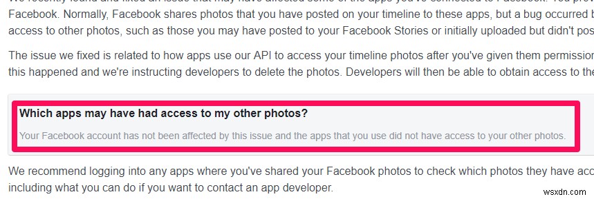 Lỗi ảnh trên Facebook:Cách kiểm tra xem bạn có bị ảnh hưởng hay không 