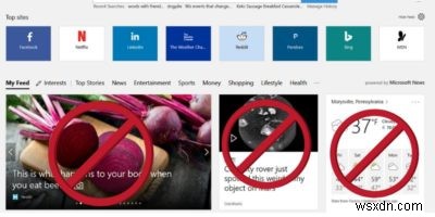 Cách tắt các bài báo trên trang chủ Microsoft Edge 