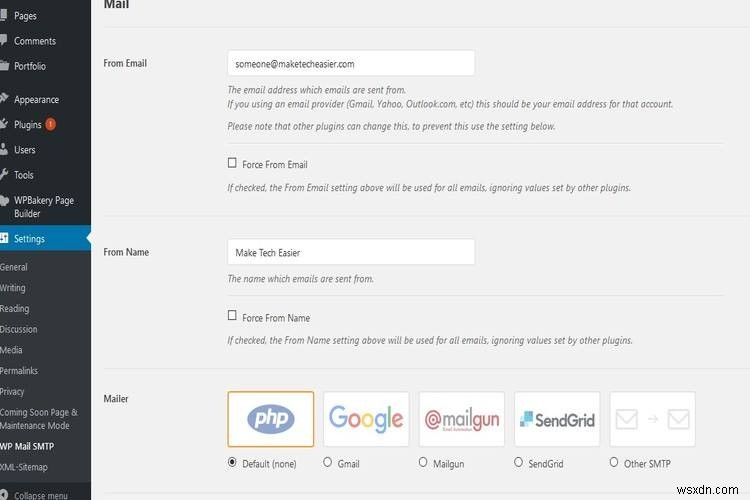 Cách định cấu hình WordPress để gửi thư SMTP 