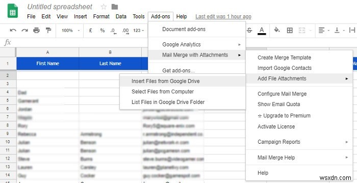 Cách gửi kết hợp thư trong Gmail 