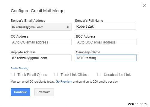 Cách gửi kết hợp thư trong Gmail 