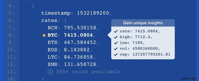 API Coinlayer:Một cách nhanh chóng để hiển thị giá tiền điện tử trực tiếp trong dự án của bạn