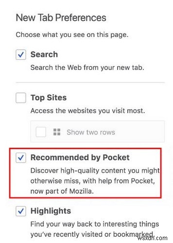 Cách tắt quảng cáo được tài trợ trong Firefox 