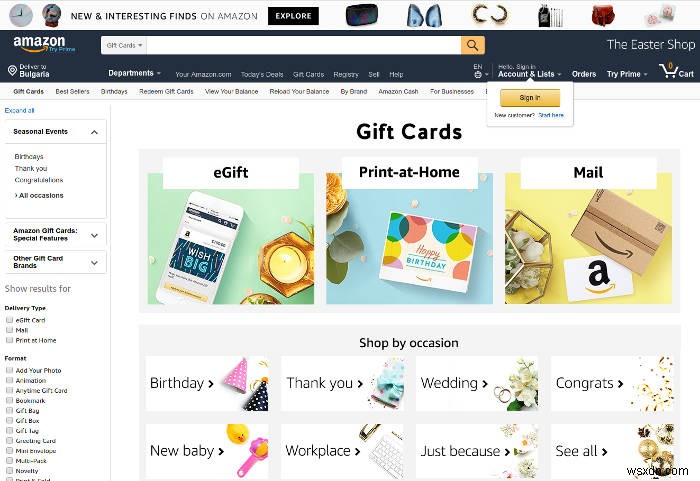 5 nơi để dễ dàng nhận thẻ quà tặng trực tuyến 