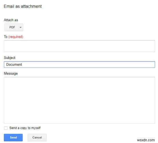 Cách Chia sẻ hoặc Gửi Google Tài liệu qua Email một cách hiệu quả 