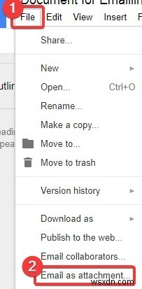 Cách Chia sẻ hoặc Gửi Google Tài liệu qua Email một cách hiệu quả 
