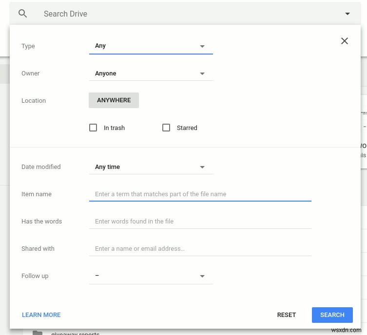 Cách tìm kiếm hiệu quả các tệp và thư mục trong Google Drive 