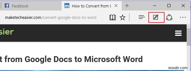 Cách chia sẻ nội dung web bằng Microsoft Edge trong Windows 10 