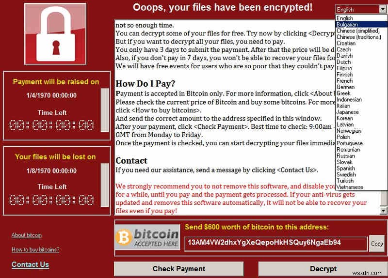 WannaCry:Con giun ăn thịt cả thế giới 