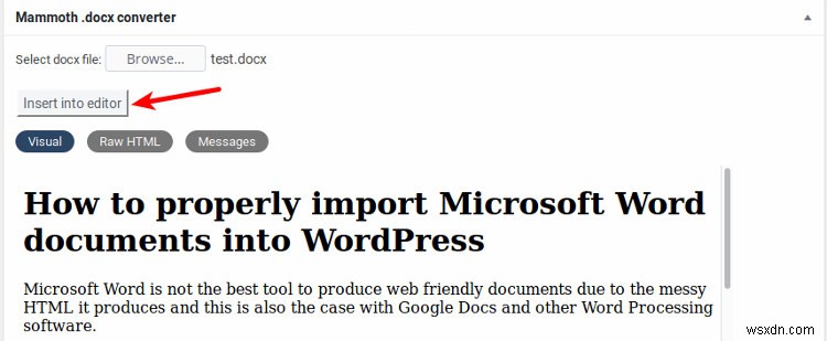 Cách nhập đúng tài liệu Microsoft Word vào WordPress 