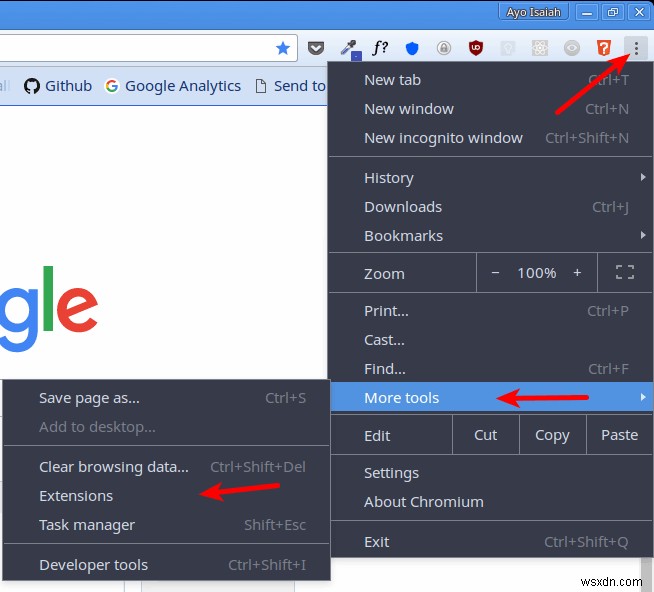 Cách bật tiện ích mở rộng của Chrome ở chế độ ẩn danh 