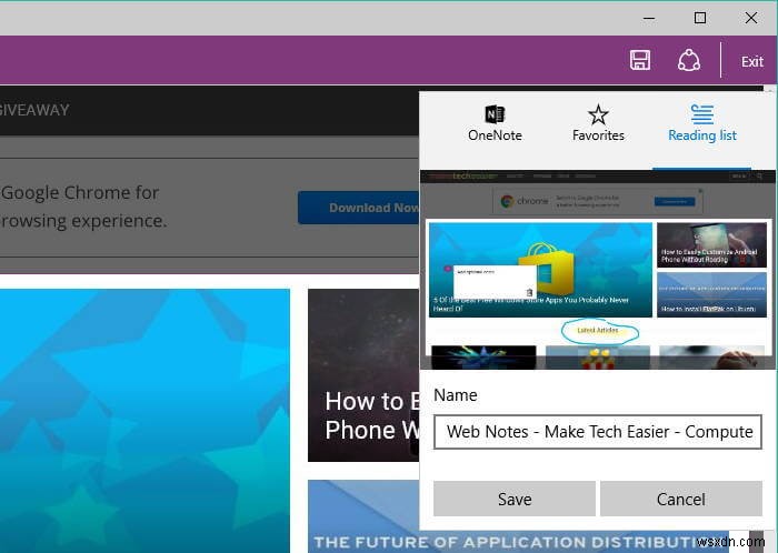 Cách chụp ảnh màn hình trang web trong Microsoft Edge 