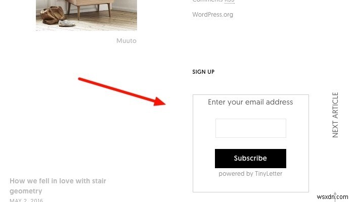 Cách thiết lập dịch vụ đăng ký email miễn phí với TinyLetter 