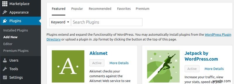 Tùy chỉnh blog WordPress của bạn:Cài đặt plugin