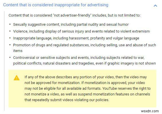 Cách tránh bị YouTube tước quyền kiếm tiền 