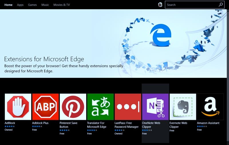 Cách cài đặt tiện ích mở rộng trong trình duyệt Microsoft Edge 
