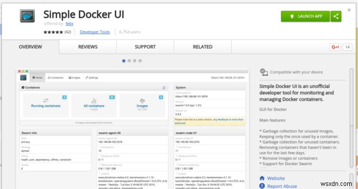 Quản lý hình ảnh Docker của bạn trong Google Chrome với giao diện người dùng Docker đơn giản 