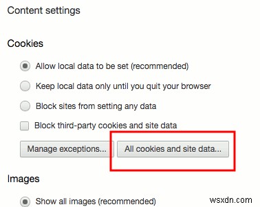 Cách xóa cookie dành riêng cho trang web trong Chrome 