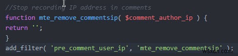 Cách xóa và dừng lưu trữ địa chỉ IP trong bình luận WordPress 