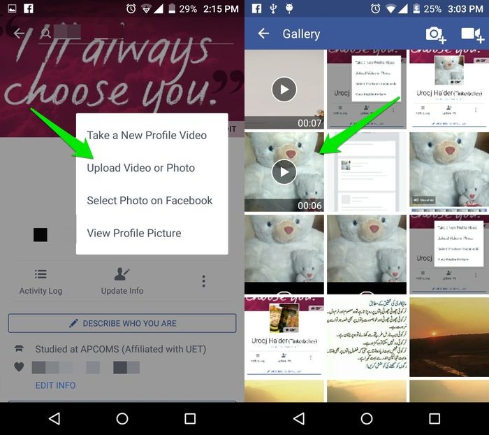 Sử dụng video làm ảnh đại diện Facebook của bạn thay vì ảnh 
