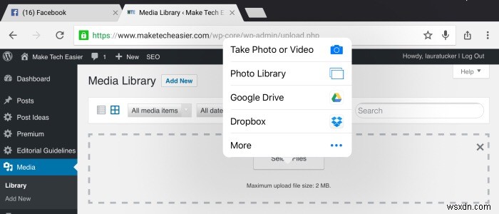 Cách tải hình ảnh lên WordPress trên iPad và giữ lại kích thước và tên