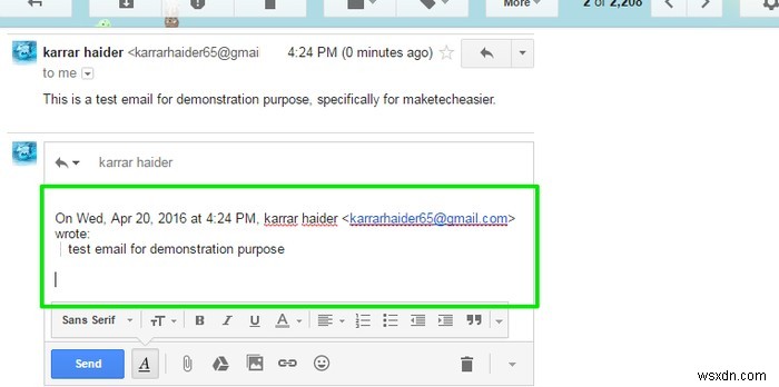 Cách trả lời chỉ một cụm từ cụ thể trong Gmail 
