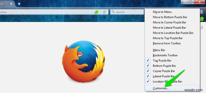 Dễ dàng khôi phục thanh biểu tượng Firefox của bạn 