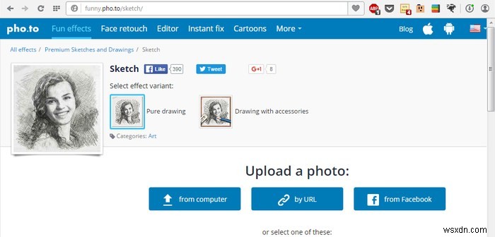 3 công cụ trực tuyến miễn phí để biến ảnh của bạn thành phác thảo 