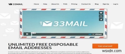 Dễ dàng tạo địa chỉ email dùng một lần có miền tùy chỉnh với 33Mail 