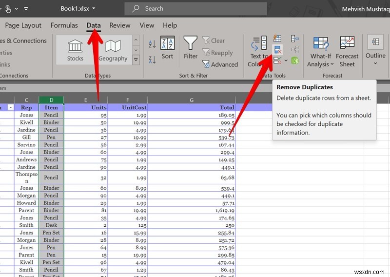 Cách tìm và loại bỏ các bản sao trong Excel 