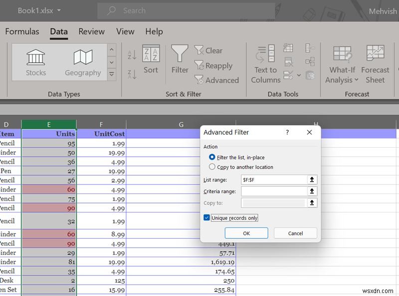 Cách tìm và loại bỏ các bản sao trong Excel 