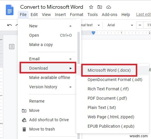 Cách chuyển đổi Google Tài liệu sang Microsoft Word (và Vice Versa) 