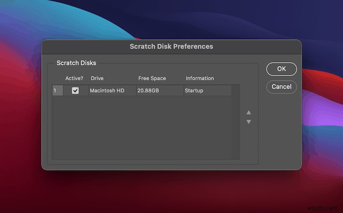 Cách sửa lỗi  Scratch Disks Are Full  trong Photoshop 