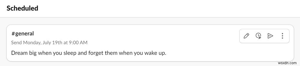 Làm thế nào để lên lịch tin nhắn Slack 