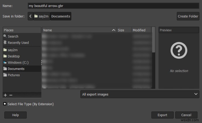 Cách vẽ mũi tên trong GIMP 
