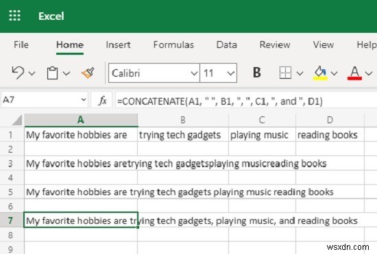 Cách sử dụng hàm kết hợp trong Excel 