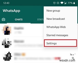 Cách tắt biên nhận đã đọc trong WhatsApp 