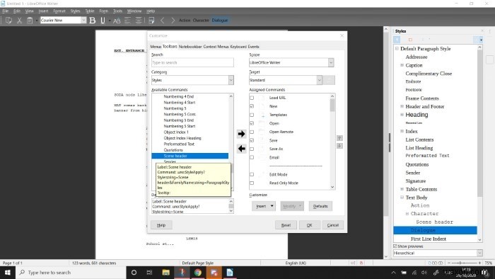 Cách tạo thanh công cụ phù hợp trong LibreOffice để viết tập trung 