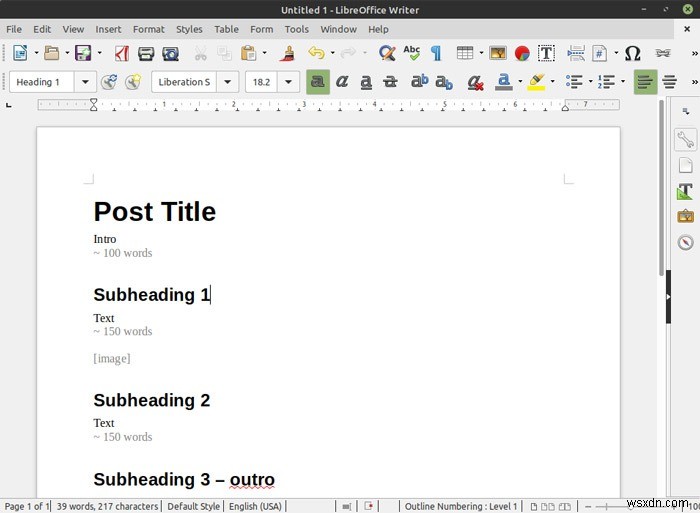 Cách tạo Mẫu văn bản tự động của riêng bạn trong LibreOffice Writer 
