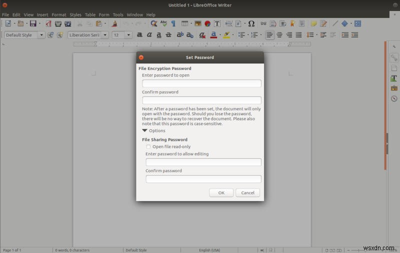 Cách mã hóa tài liệu của bạn với LibreOffice 