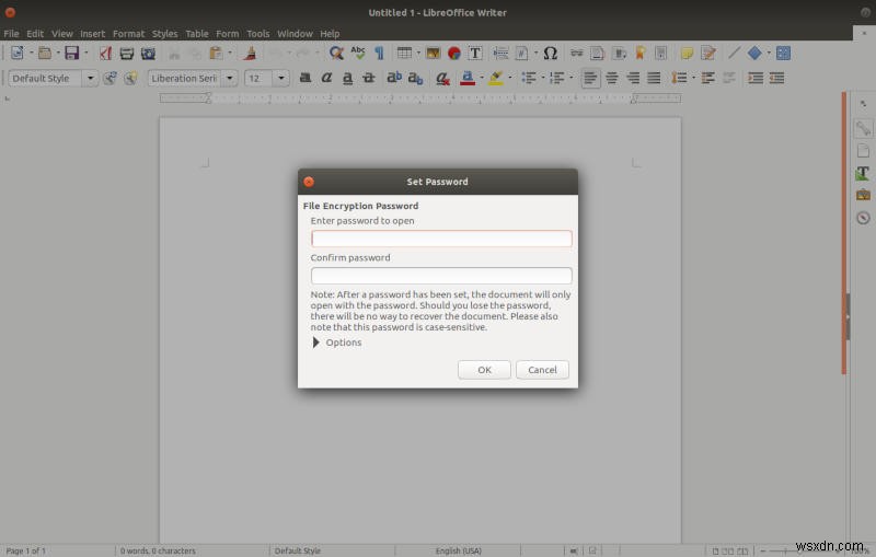 Cách mã hóa tài liệu của bạn với LibreOffice 