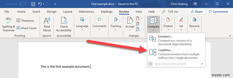 Cách hợp nhất hai tài liệu trong Microsoft Word 