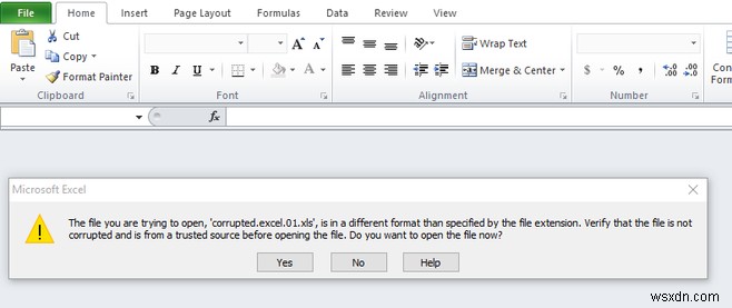 Khôi phục các tệp Excel bị hư hỏng với Hộp công cụ khôi phục dành cho Excel 