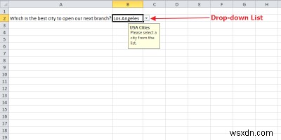 Cách tạo danh sách thả xuống trong Microsoft Excel 