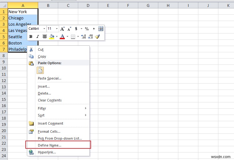 Cách tạo danh sách thả xuống trong Microsoft Excel 