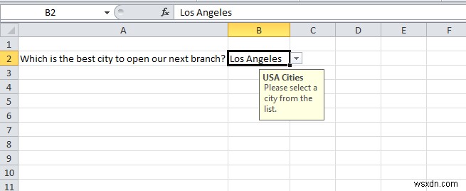 Cách tạo danh sách thả xuống trong Microsoft Excel 