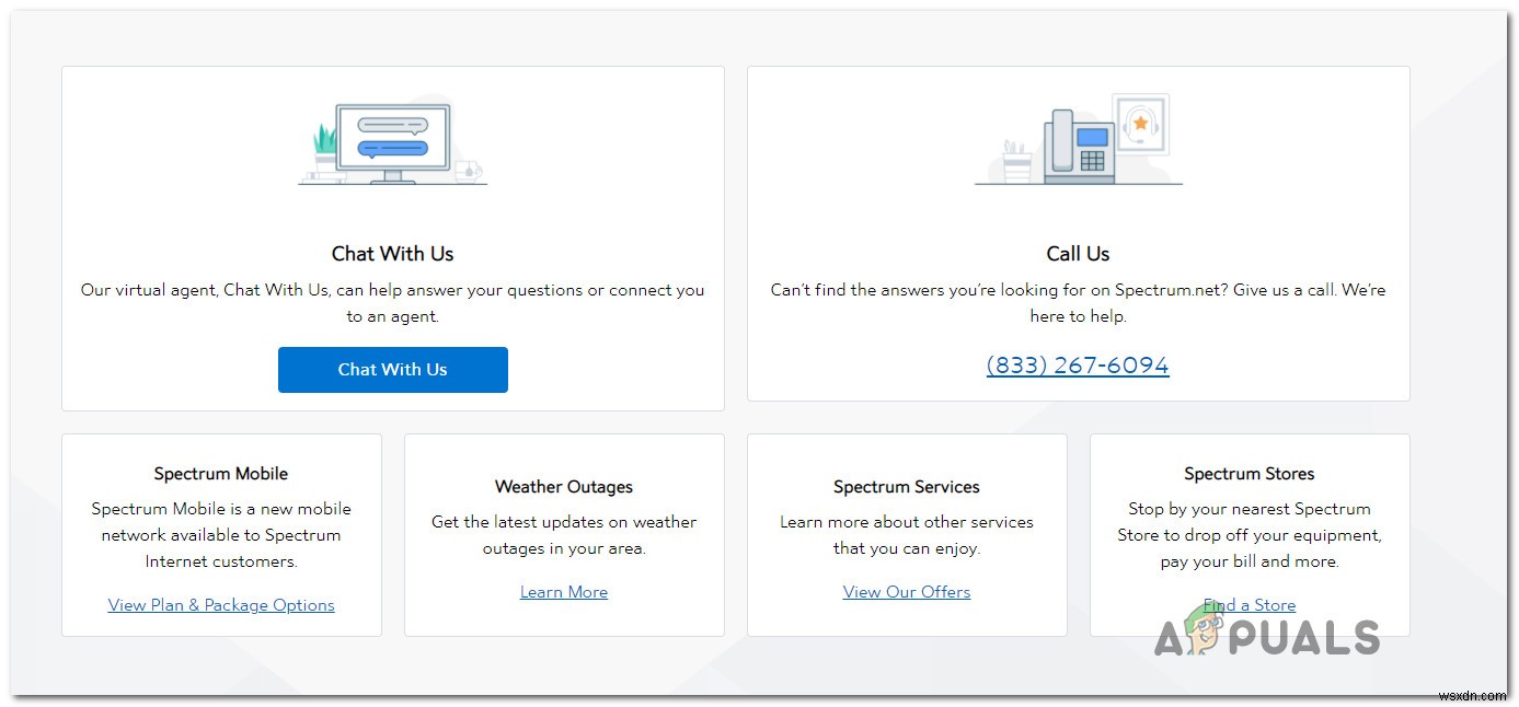 Cách khắc phục  Lỗi máy chủ nội bộ  trên Spectrum 