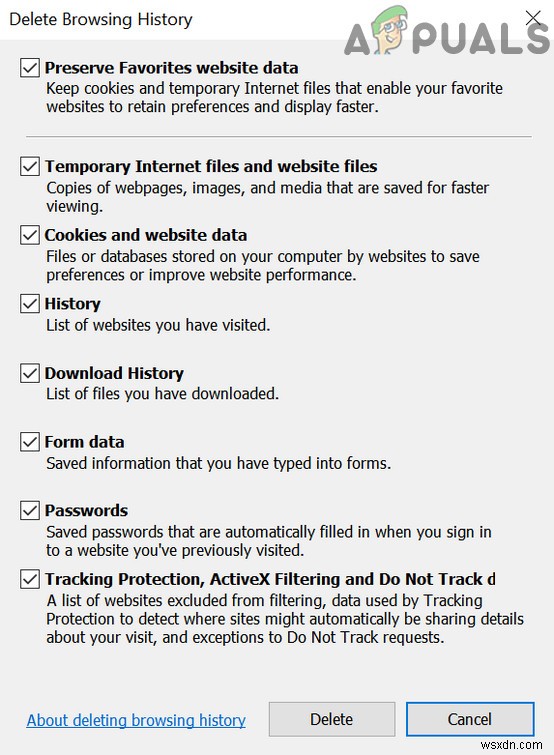 Khắc phục:INET_E_DOWNLOAD_FAILURE 