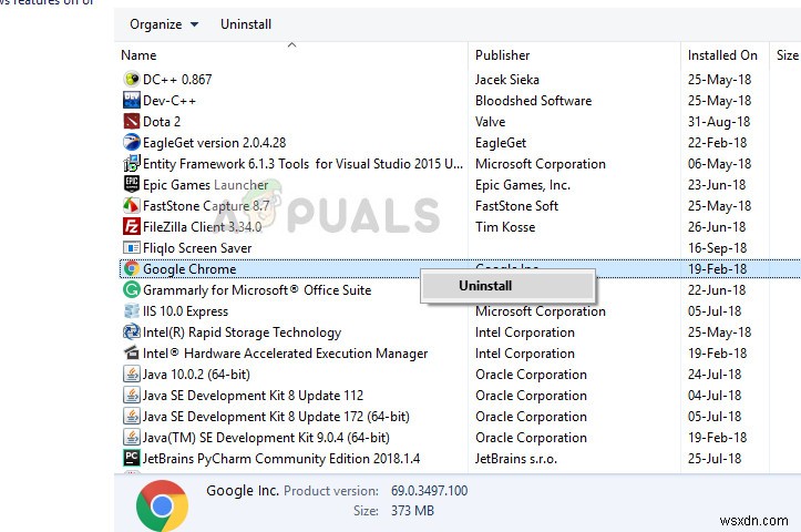 Sửa lỗi cập nhật Google Chrome (Mã lỗi - 7:0x80040801) 