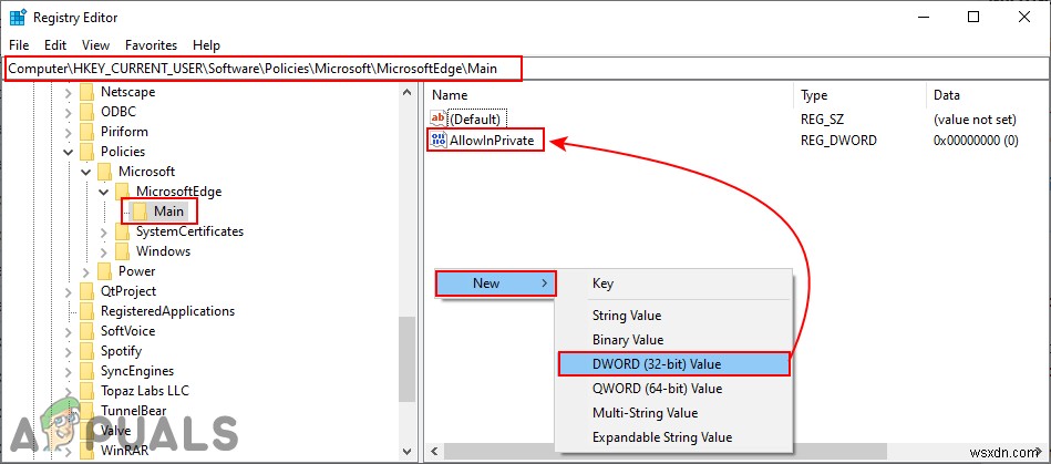 Làm thế nào để tắt tính năng duyệt web riêng tư trong Microsoft Edge? 